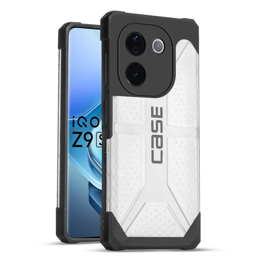 Impact-Resistant Frosty Case with Dual-Layer Protection Back Case For iQOO Z9s Pro 5G