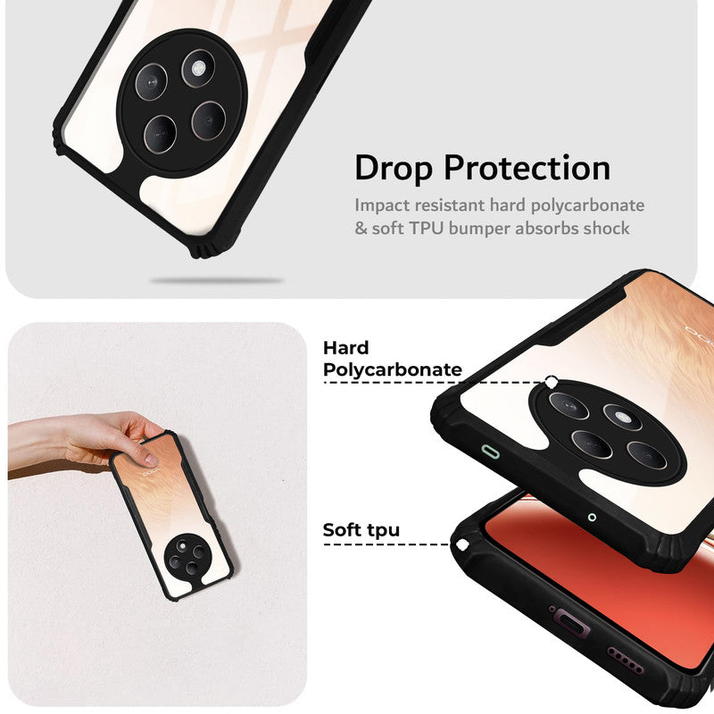Premium Acrylic Transparent Back Cover for Oppo F27 5G