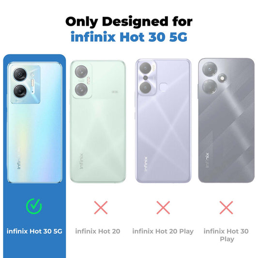 Premium Acrylic Transparent Back Cover for Infinix Hot 30 5G