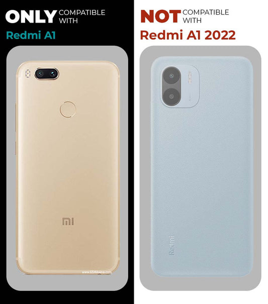 Premium Acrylic Transparent Back Cover for Redmi A1 Old