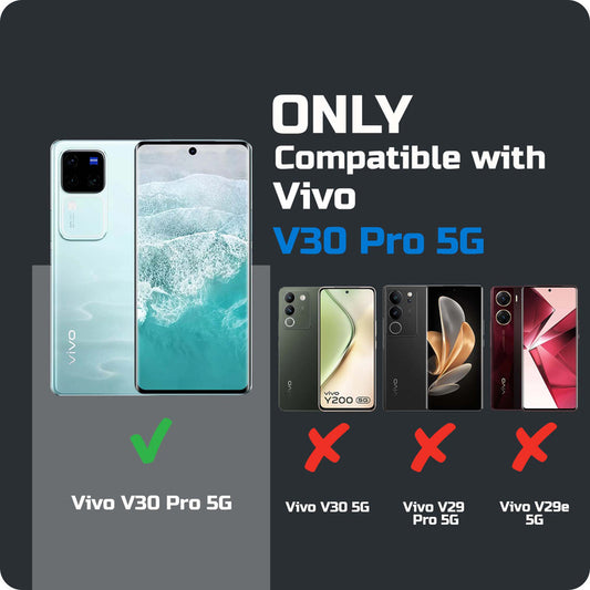 Premium Acrylic Transparent Back Cover for Vivo V30 Pro 5G