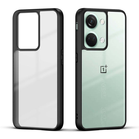 Premium Silicon Soft Framed Case with Clear Back Cover For OnePlus Nord 3 5G