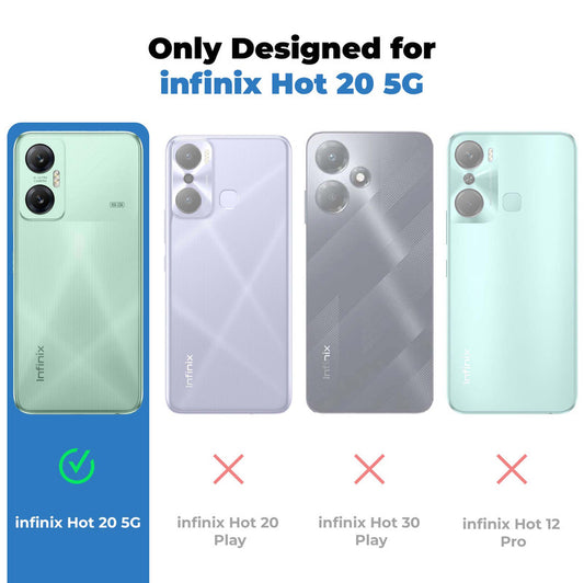 Premium Acrylic Transparent Back Cover for Infinix Hot 20 5G