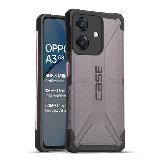 Impact-Resistant Frosty Case with Dual-Layer Protection Back Case For Oppo A3 5G
