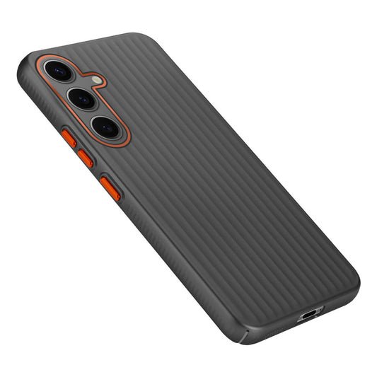 Titanium Grid Armor Hard Back Case For Samsung S24 FE 5G