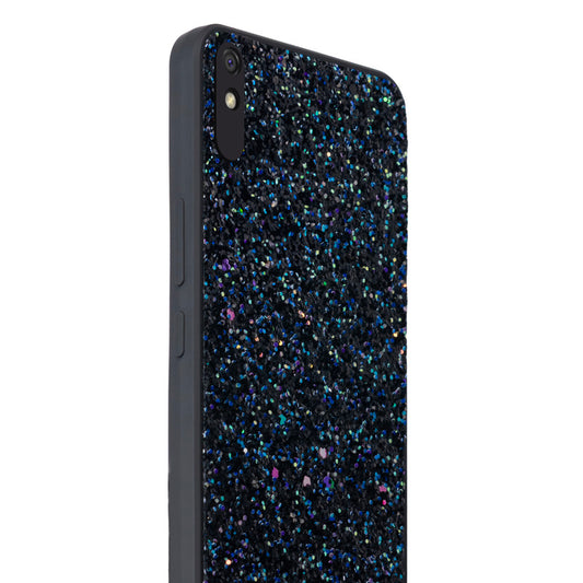 Sparkling Glitter Sequin Case with Camera Shield Back Cover For Redmi 9i
