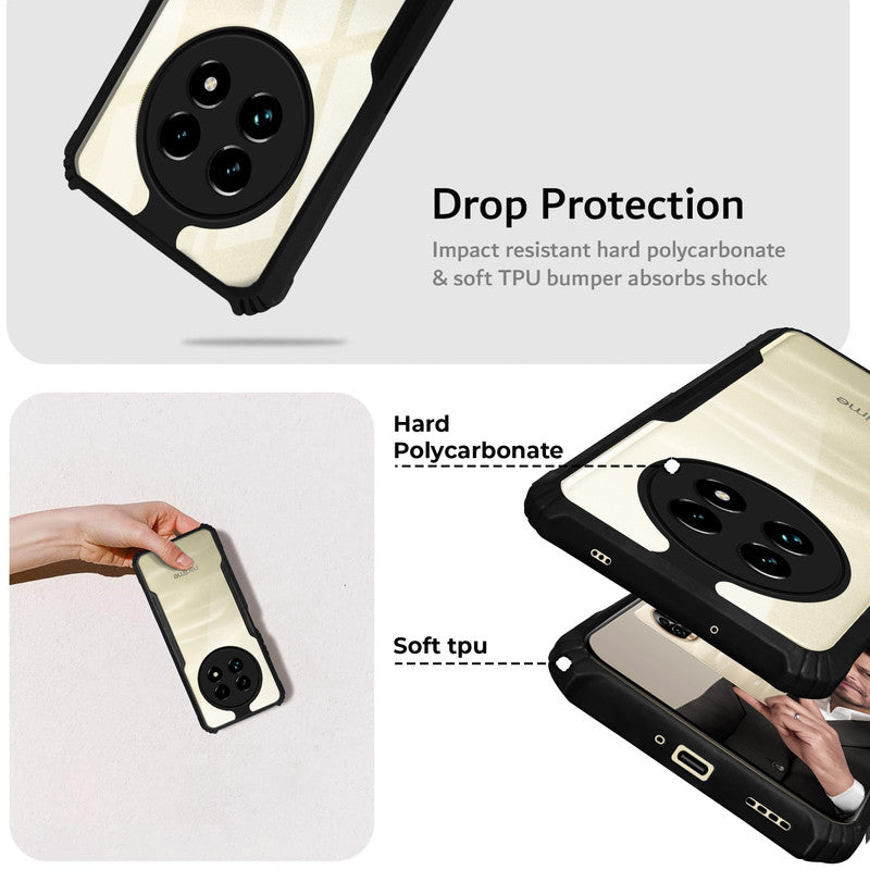 Premium Acrylic Transparent Back Cover for Realme 13 Pro Plus 5G
