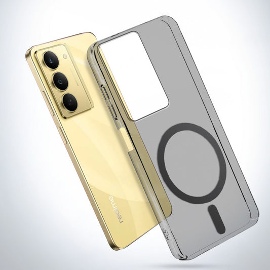 Colored Transparent Anti-Yellowing Magsafe Case For Realme 14X 5G