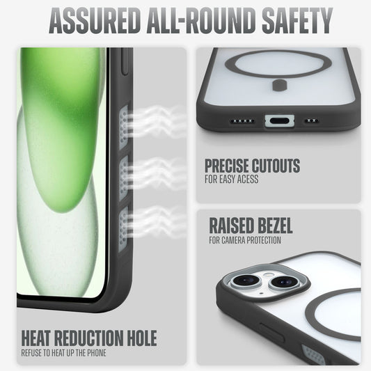 Functional and Stylish with Enhanced Heat Management Magsafe Compatible Back Cover