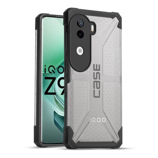 Impact-Resistant Frosty Case with Dual-Layer Protection Back Case For iQOO Z9s 5G