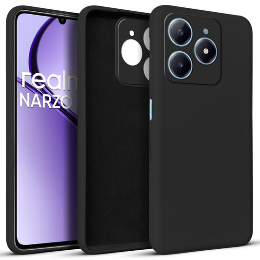 Premium Matte Silicone Back Cover for Realme Narzo N63