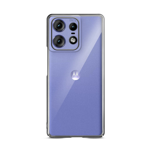 Crystal Clear Premium Shiny Edges Hard Back Case For Motorola Moto Edge 50 Pro 5G
