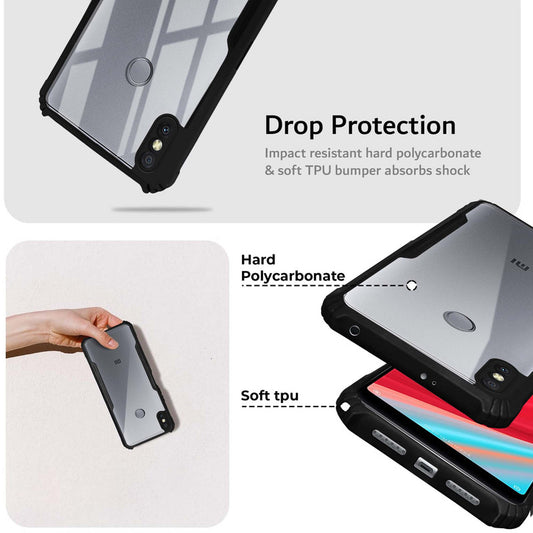 Premium Acrylic Transparent Back Cover for Redmi Y2