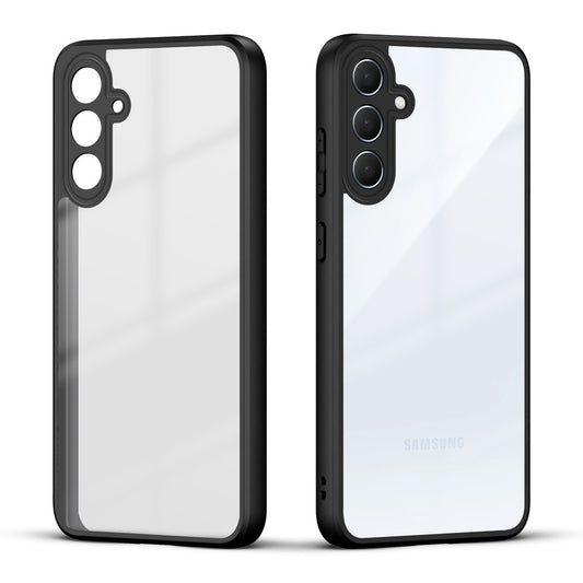 Premium Silicon Soft Framed Case with Clear Back Cover For Samsung S24 FE 5G