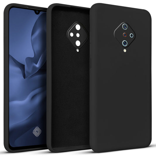 Premium Matte Silicone Back Cover for Vivo S1 Pro