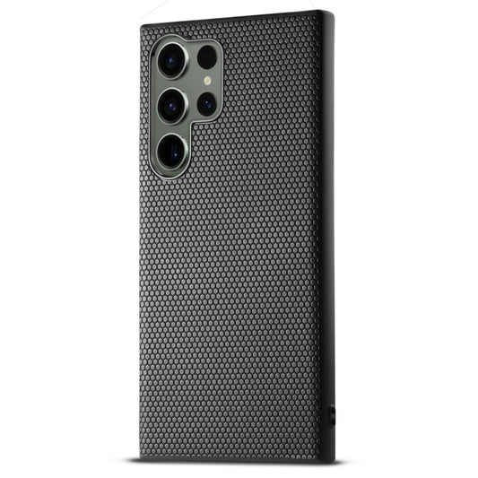 Premium Matte Finish Honeycomb Pattern Back Case For Samsung S23 Ultra 5G