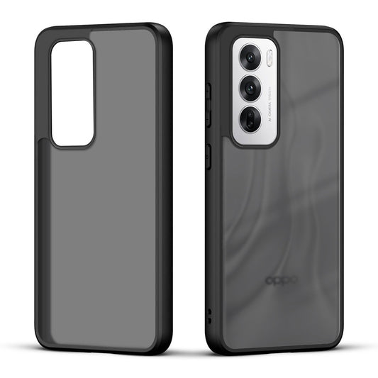 Semi-Transparent Premium Quality Back Cover Case for Oppo Reno 12 Pro 5G