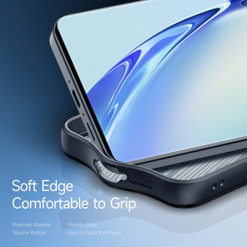 Semi-Transparent Premium Quality Back Cover Case for Vivo V27 5G