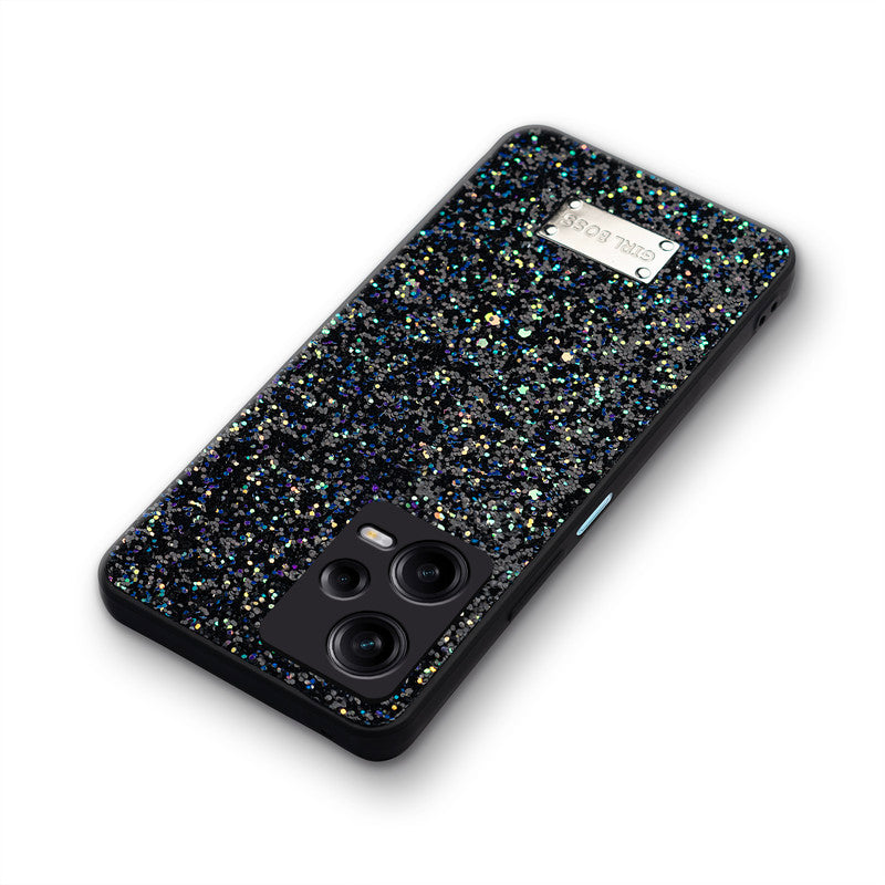 Sparkling Glitter Sequin Case with Camera Shield Back Cover For Poco X5 5G