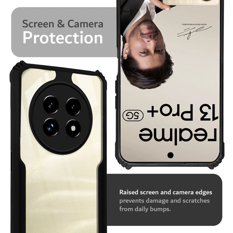 Premium Acrylic Transparent Back Cover for Realme 13 Pro Plus 5G