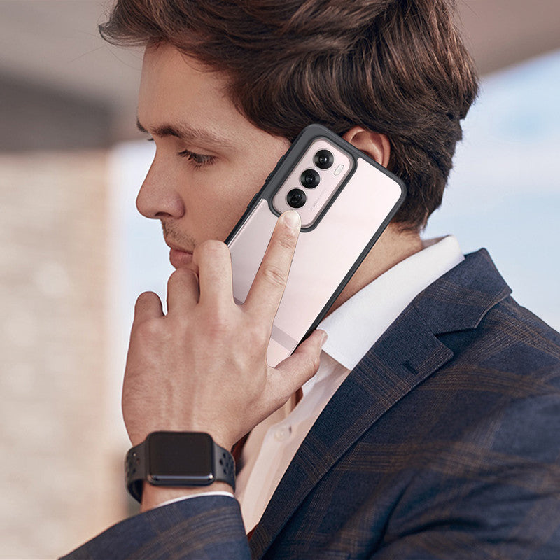 Soft Frame Clear Case For Oppo Reno 12 Pro 5G