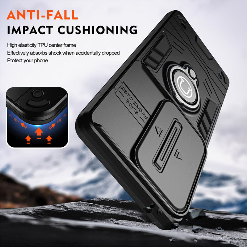 Ultra Rugged Case with Rotating Ring Holder Back Case For Oppo Reno 10 5G