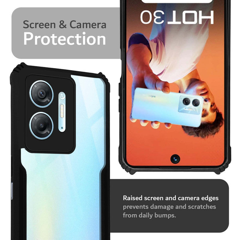 Premium Acrylic Transparent Back Cover for Infinix Hot 30 5G