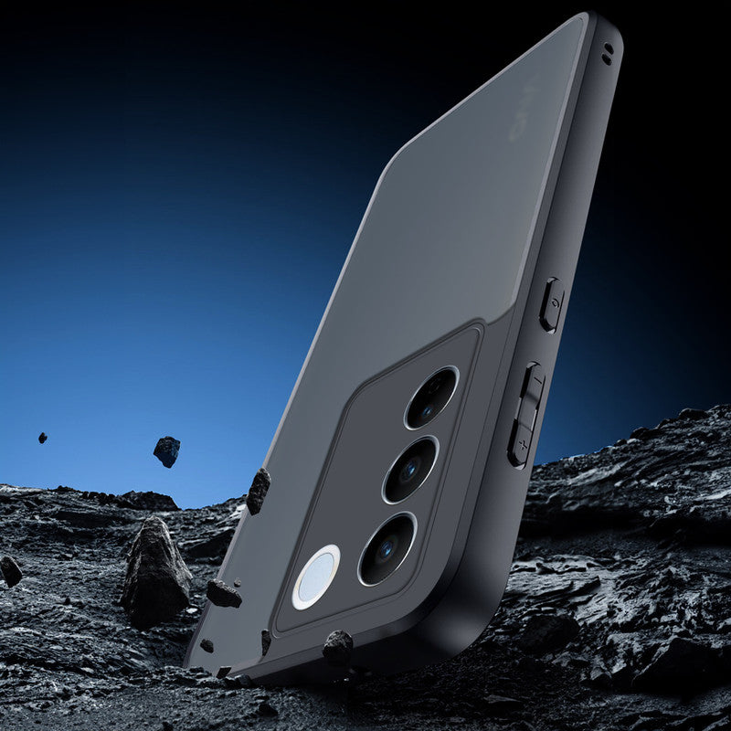 Semi-Transparent Premium Quality Back Cover Case for Vivo V27 5G