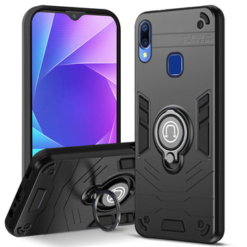 Ultra Rugged Armor Case with Rotating Ring Holder Back Case For Vivo Y95