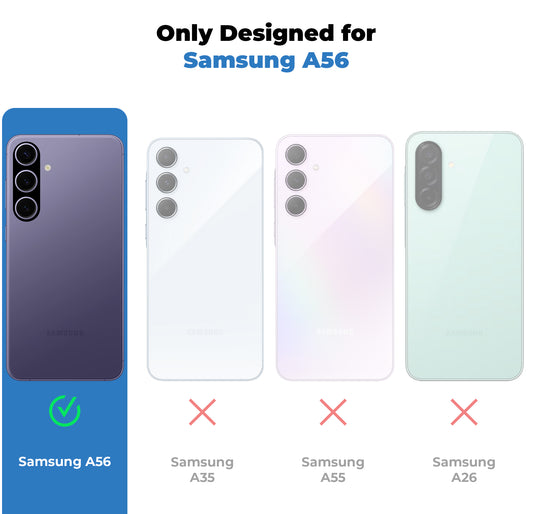 Crystal Clear Hard Back Anti-Yellowing with MagSafe Compatibility Phone Case For Samsung A56 5G