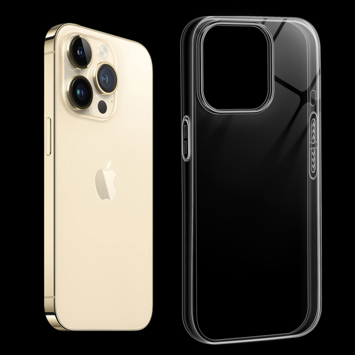 Crystal Clear Anti-Yellow Transparent Back Cover Case With Camera Ring Protection for Apple iPhone 13 Pro Max
