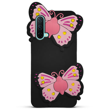 3D Vibrant Butterfly Silicone Phone Case For OnePlus Nord CE 5G