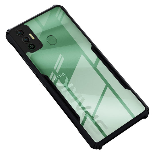 Premium Acrylic Transparent Back Cover for Tecno Spark 7