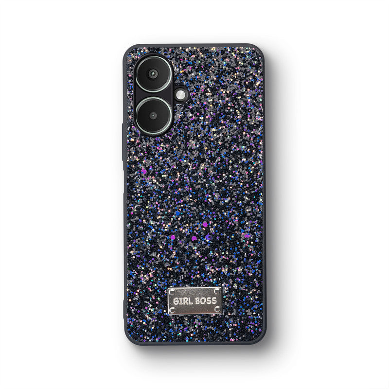 Sparkling Glitter Sequin Case with Camera Shield Back Cover For Poco M6 5G