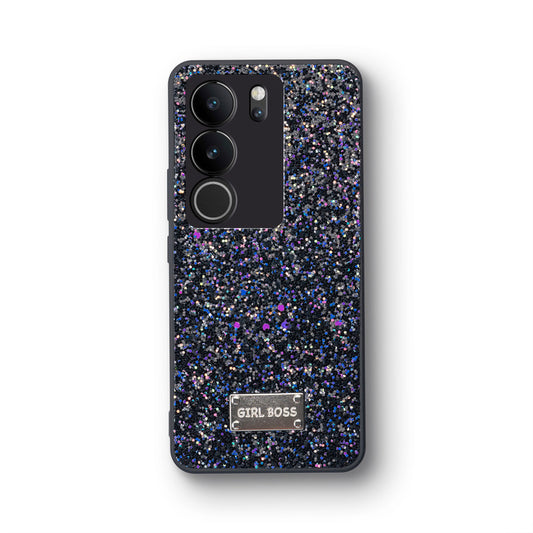 Sparkling Glitter Sequin Case with Camera Shield Back Cover For Vivo V29 5G