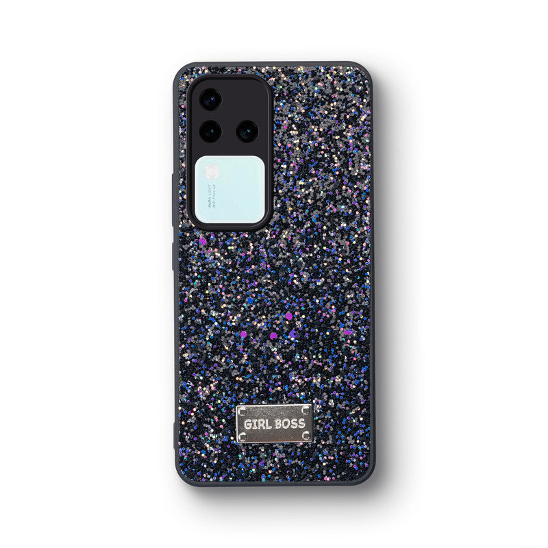 Sparkling Glitter Sequin Case with Camera Shield Back Cover For Vivo V30 Pro 5G