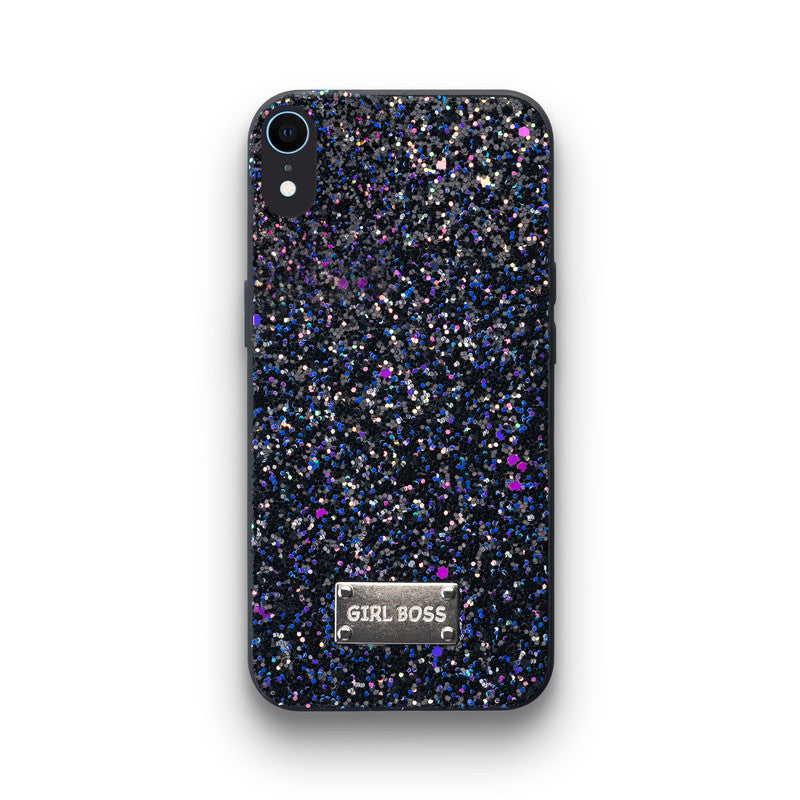 Sparkling Glitter Sequin Case with Camera Shield Back Cover For Apple iPhone XR