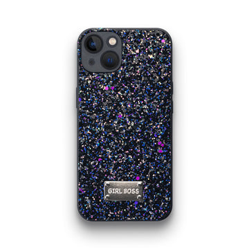 Sparkling Glitter Sequin Case with Camera Shield Back Cover For Apple iPhone 13