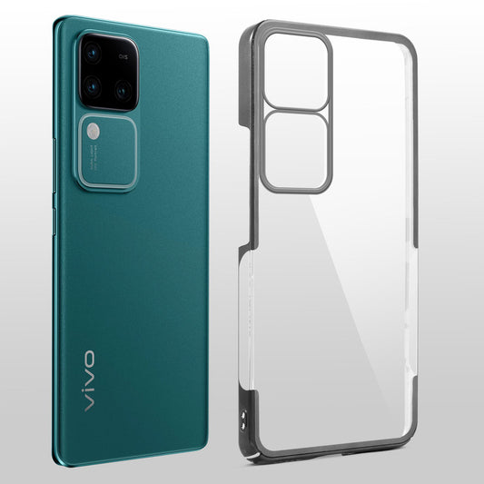 Crystal Clear Premium Shiny Edges Hard Back Case For Vivo V30 Pro 5G