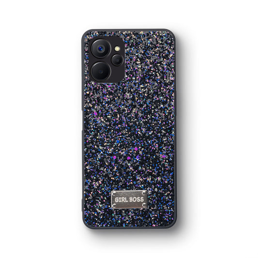 Sparkling Glitter Sequin Case with Camera Shield Back Cover For Realme 9i 5G