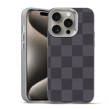 Elegant Hybrid Pattern Design Back Case For Apple iPhone 15 Pro Max