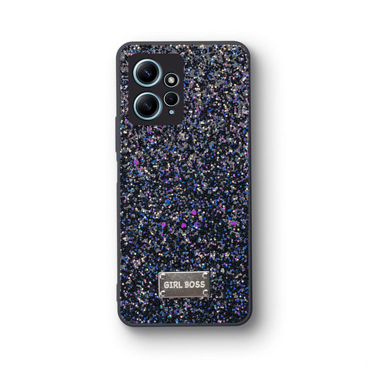 Sparkling Glitter Sequin Case with Camera Shield Back Cover For Redmi Note 12 4G