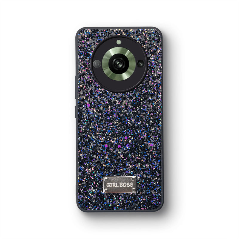Sparkling Glitter Sequin Case with Camera Shield Back Cover For Realme 11 Pro 5G