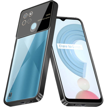 Lens Camera Protection Chrome Case For Realme C21Y