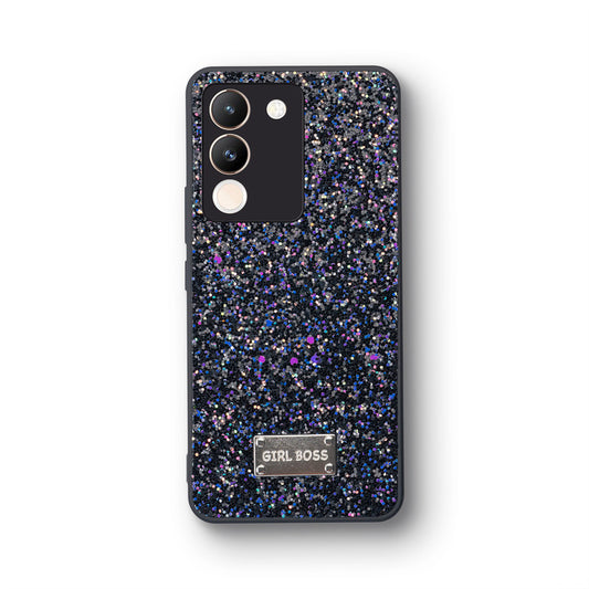 Sparkling Glitter Sequin Case with Camera Shield Back Cover For Vivo Y200 5G