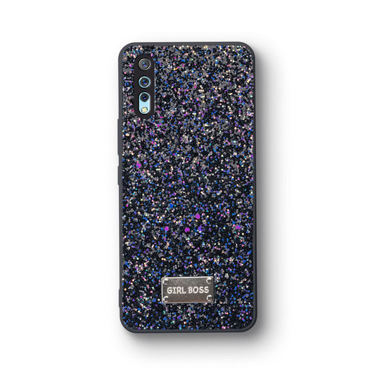 Sparkling Glitter Sequin Case with Camera Shield Back Cover For Vivo S1