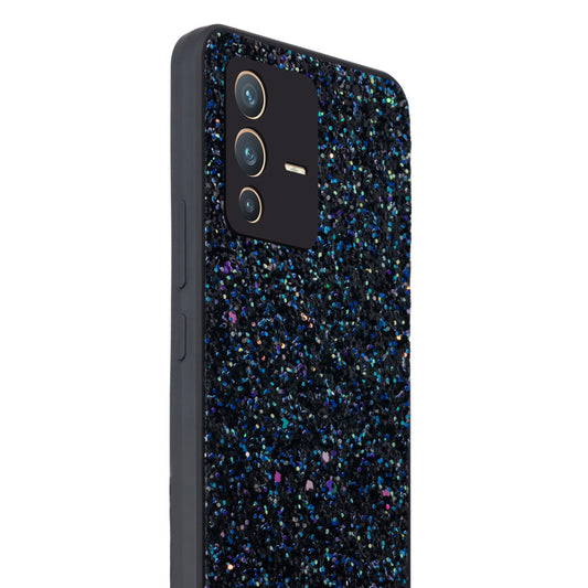 Sparkling Glitter Sequin Case with Camera Shield Back Cover For Vivo V23 Pro 5G