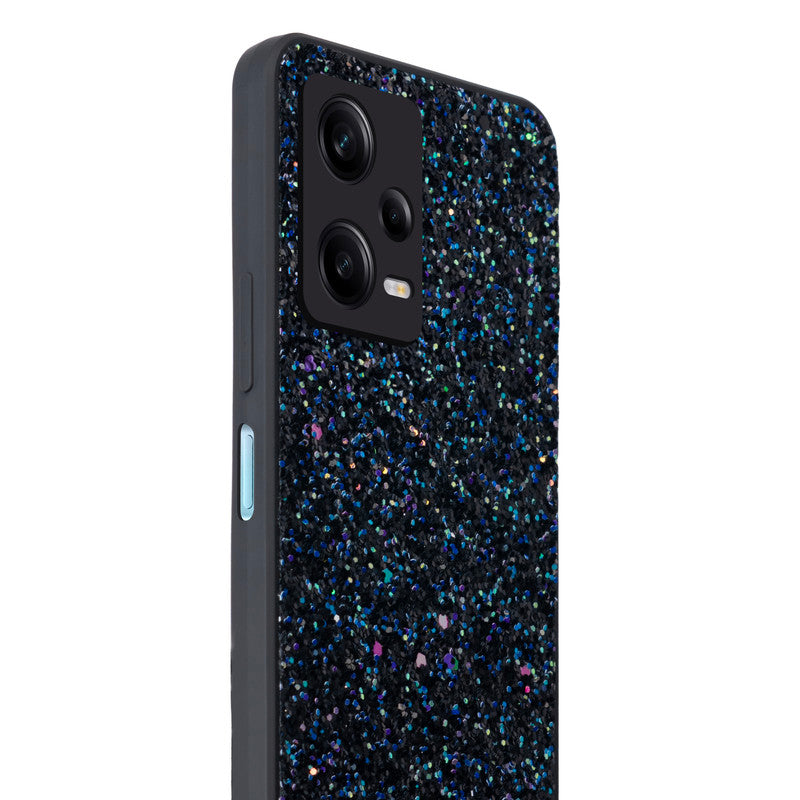 Sparkling Glitter Sequin Case with Camera Shield Back Cover For Redmi Note 12 5G