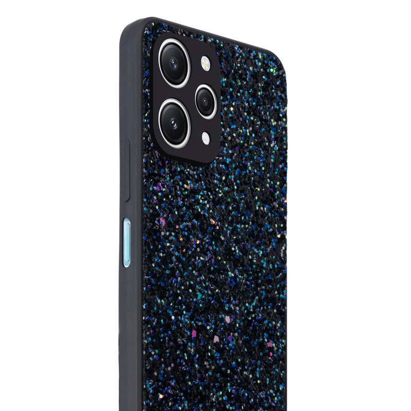 Sparkling Glitter Sequin Case with Camera Shield Back Cover For Redmi 12 4G