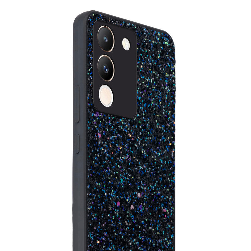 Sparkling Glitter Sequin Case with Camera Shield Back Cover For Vivo Y200 5G